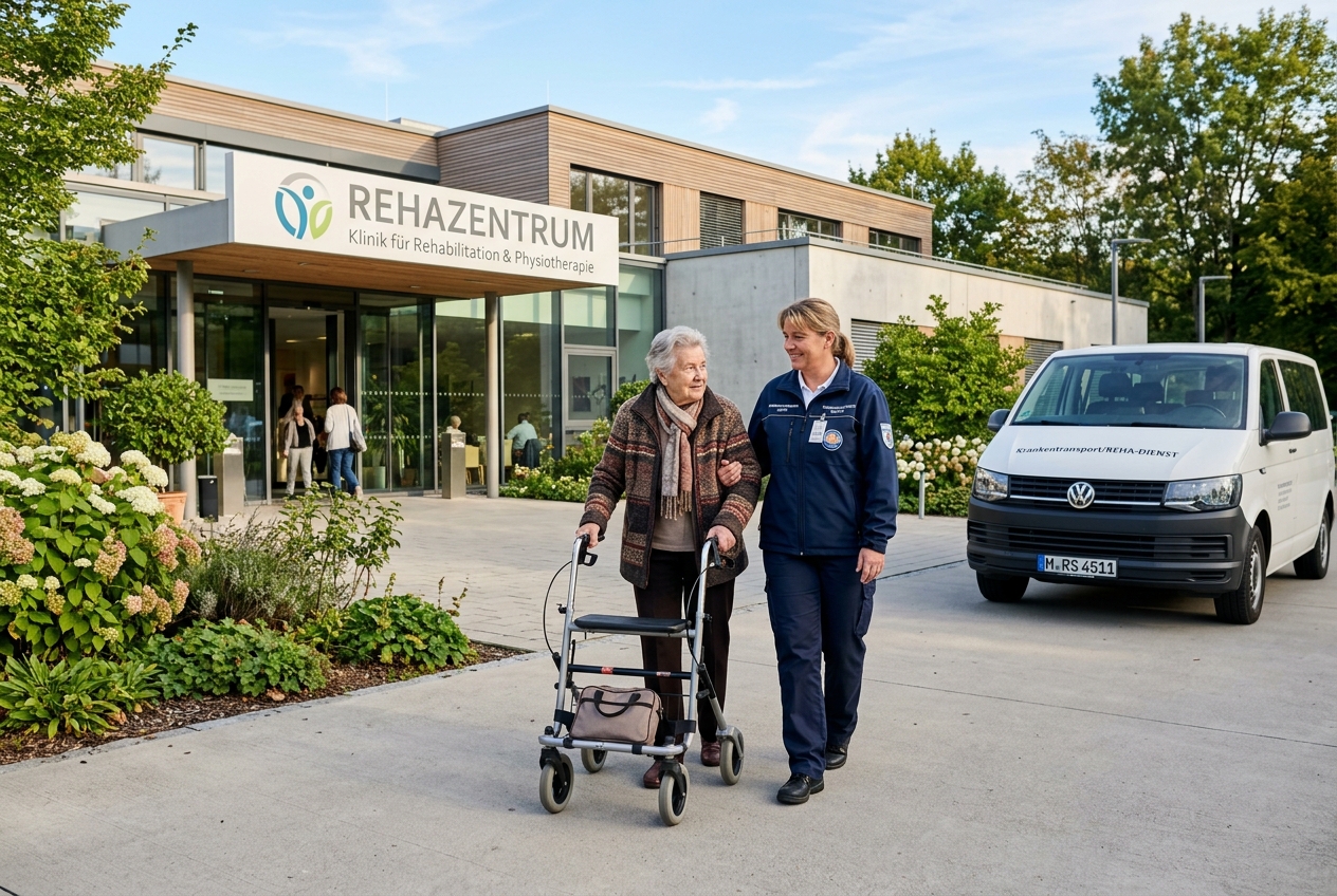 Reha- und Therapiefahrten Düsseldorf zum Rehazentrum